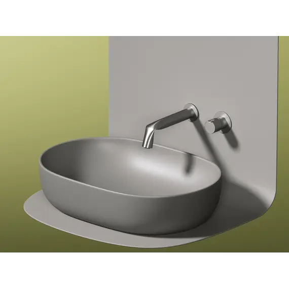 Умывальник чаша Ceramica Nova накладная овальная (цвет Антрацит Матовый) Element 600*415*135мм