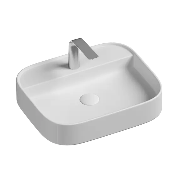 Умывальник чаша Ceramica Nova накладная прямоугольная Element 550*450*110мм