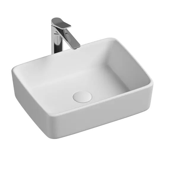 Умывальник чаша Ceramica Nova накладная прямоугольная Element 480*370*130мм
