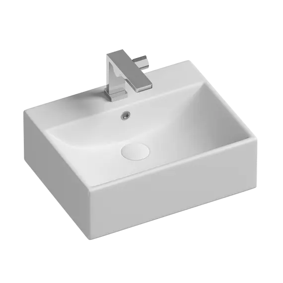 Умывальник чаша Ceramica Nova накладная прямоугольная Element 500*410*160мм