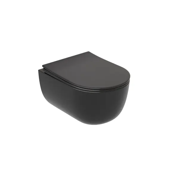 Подвесной унитаз Ceramica Nova  Modena  Rimless (цвет Черный Матовый)