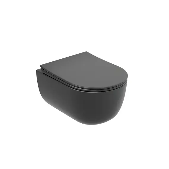 Подвесной унитаз Ceramica Nova Modena  Rimless (цвет Темный Антрацит Матовый),