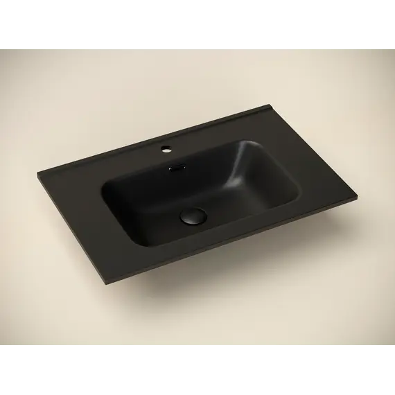 Умывальник Ceramica Nova  накладной прямоугольный (цвет Черный Матовый) Element 710*465*180мм