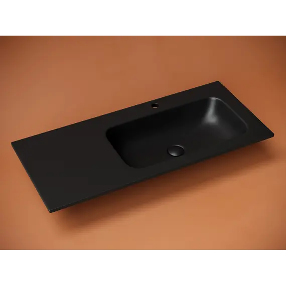 Раковина накладная Ceramica Nova Grace с отверстием под смеситель 1010*457*137мм, чаша справа