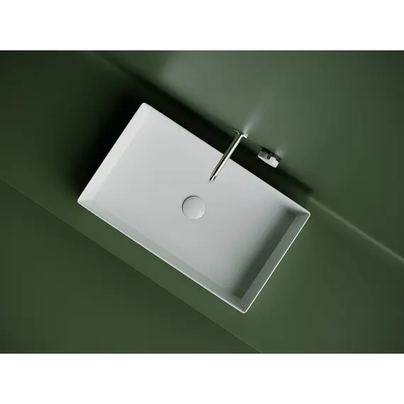 Раковина Ceramica Nova накладная прямоугольная 601*361*130, без перелива, цвет белый, арт. CN6070