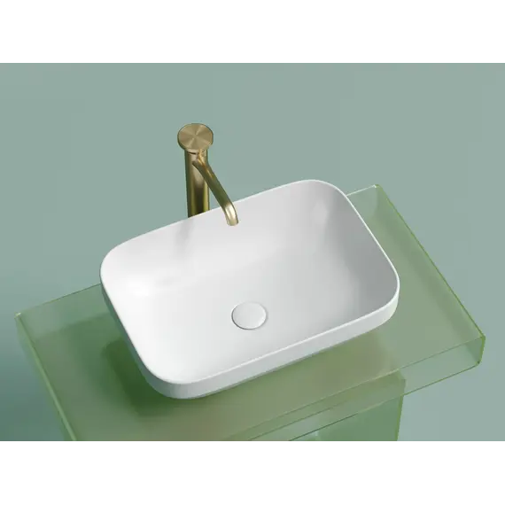 Умывальник чаша Ceramica Nova накладная прямоугольная (цвет Белый Матовый) Element 500*359*145мм