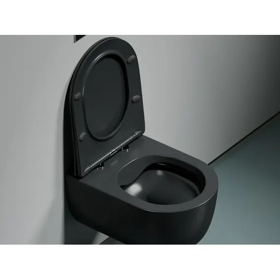 Подвесной унитаз Ceramica Nova Modena  Rimless (цвет Темный Антрацит Матовый),
