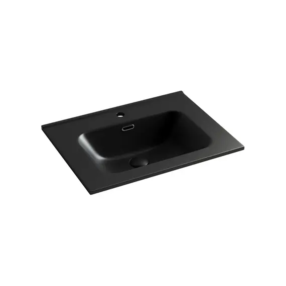 Умывальник Ceramica Nova накладной прямоугольный (цвет Черный Матовый) Element 610*465*180мм