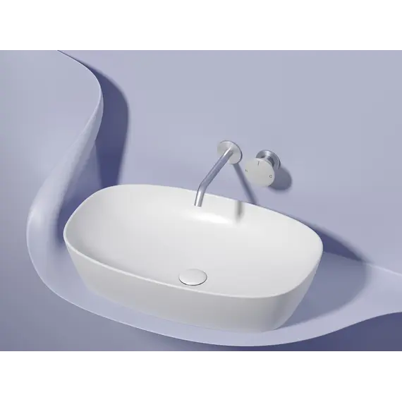 Умывальник чаша Ceramica Nova накладная овальная (цвет Белый Матовый) Element 600*380*138мм