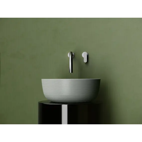 Раковина Ceramica Nova накладная круглая 356*356*135, без перелива, цвет антрацит матовый