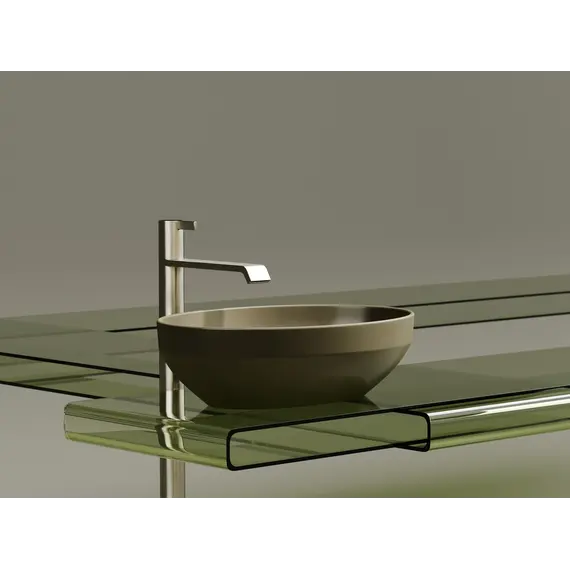 Умывальник чаша Ceramica Nova накладная овальная (цвет Капучино Матовый) Element 502*363*145мм