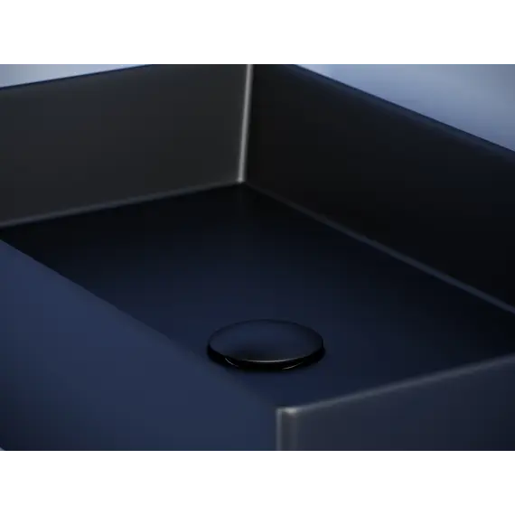 Раковина Ceramica Nova накладная прямоугольная 601*361*130, без перелива, цвет черный матовый, арт. CN6070MB