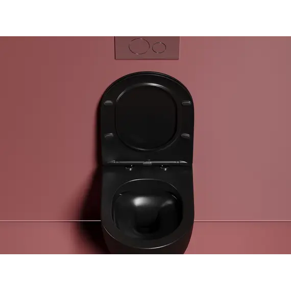 Подвесной унитаз Ceramica Nova  Modena  Rimless (цвет Черный Матовый)