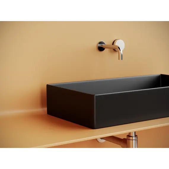 Раковина Ceramica Nova накладная прямоугольная 701*361*130, без перелива, цвет черный матовый