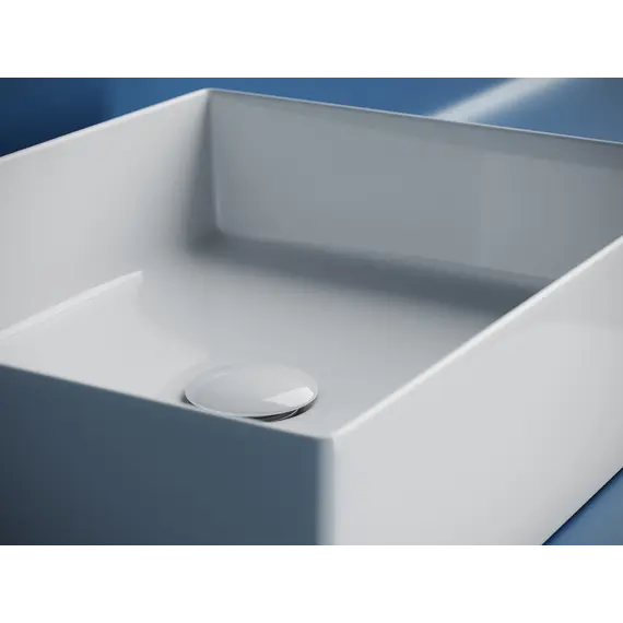 Раковина Ceramica Nova накладная прямоугольная 361*471*130, без перелива, цвет белый, арт.CN6069