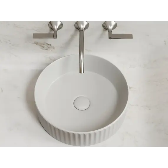 Умывальник чаша Ceramica Nova накладная круглая (цвет Серый Матовый) Element 360*360*115мм
