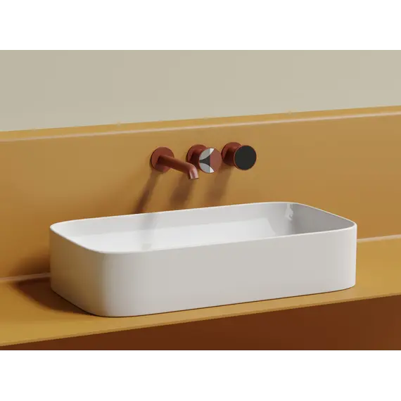 Умывальник чаша Ceramica Nova  накладная прямоугольная Element 705*380*150мм