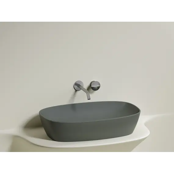 Умывальник чаша Ceramica Nova накладная овальная (цвет Антрацит Матовый) Element 600*380*138мм
