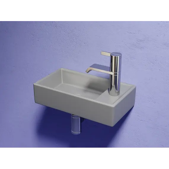 Умывальник подвесной Ceramica Nova L/R, антрацит матовый Element 407*217*100