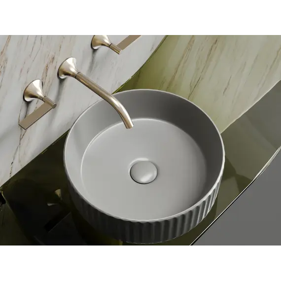 Умывальник чаша Ceramica Nova накладная круглая (цвет Антрацит Матовый) Element 360*360*115мм