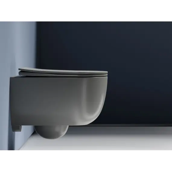 Подвесной унитаз Ceramica Nova Modena  Rimless (цвет Антрацит Матовый),