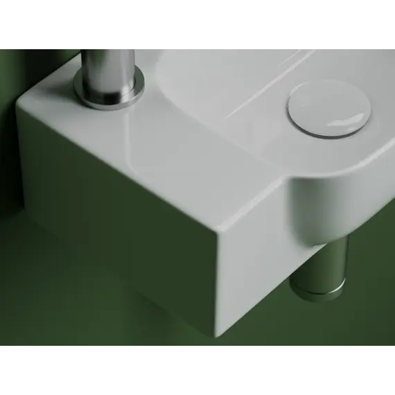 Рукомойник Ceramica Nova подвесной L/R  403*249*140, с отверстием под смеситель , с системой перелива