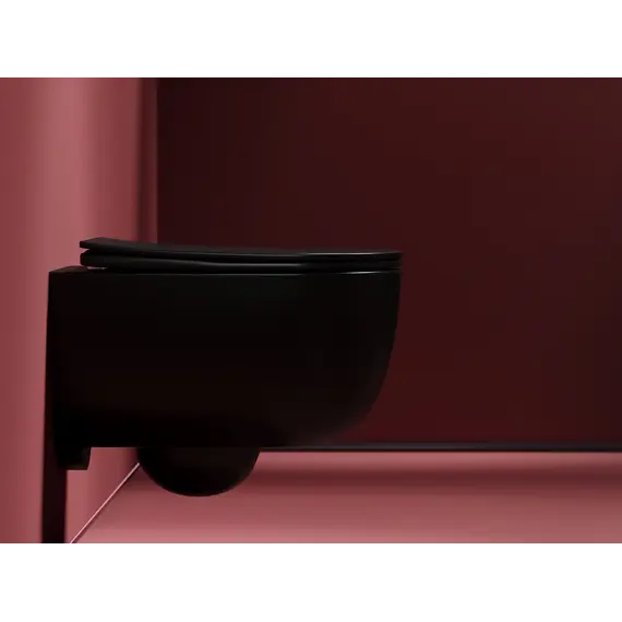 Подвесной унитаз Ceramica Nova  Modena  Rimless (цвет Черный Матовый)