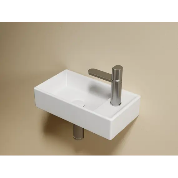 Умывальник подвесной Ceramica Nova L/R  ,белый матовый Element 407*217*100