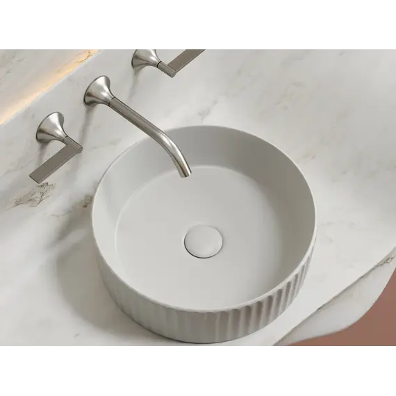 Умывальник чаша Ceramica Nova накладная круглая (цвет Серый Матовый) Element 360*360*115мм