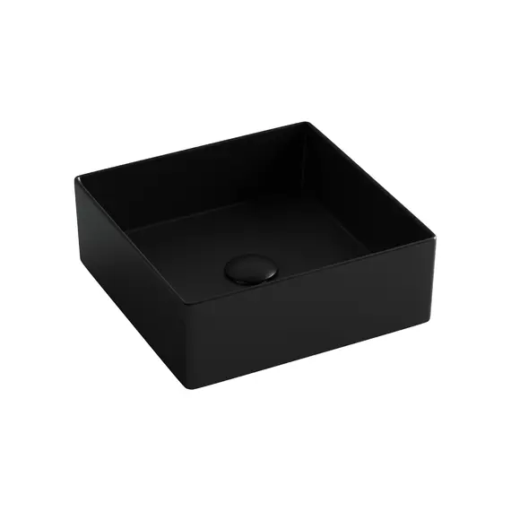 Раковина Ceramica Nova накладная квадратная 361*361*130, , без перелива, цвет черный матовый, арт.CN6068MB
