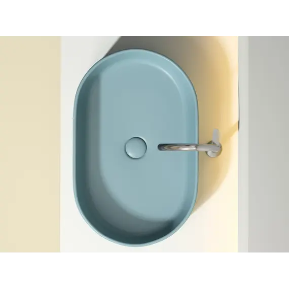 Умывальник чаша Ceramica Nova накладная овальная (цвет Зеленый Матовый) Element 608*385*122мм