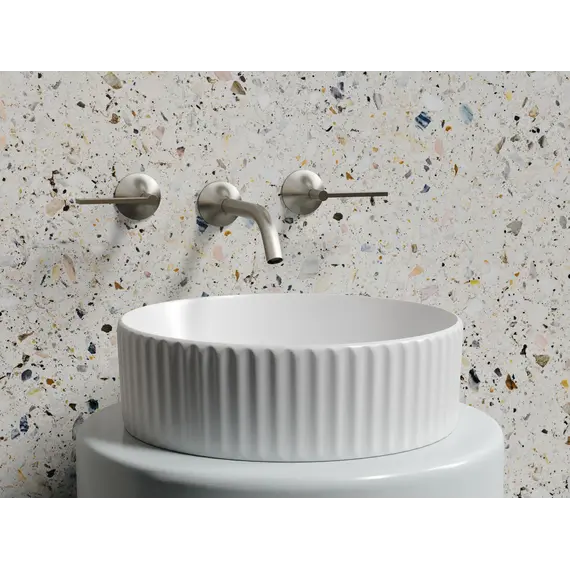 Умывальник чаша Ceramica Nova  накладная круглая (цвет Белый Матовый) Element 360*360*115мм