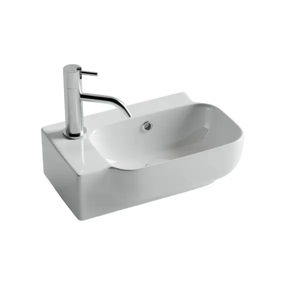 Рукомойник Ceramica Nova подвесной L/R  403*249*140, с отверстием под смеситель , с системой перелива