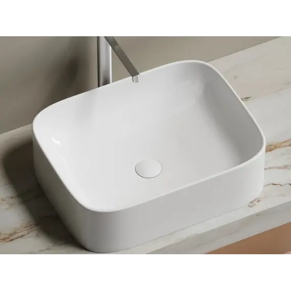 Умывальник чаша Ceramica Nova накладная прямоугольная Element 505*380*150мм