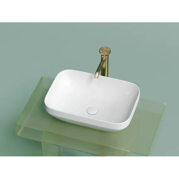 Умывальник чаша Ceramica Nova накладная прямоугольная (цвет Белый Матовый) Element 500*359*145мм