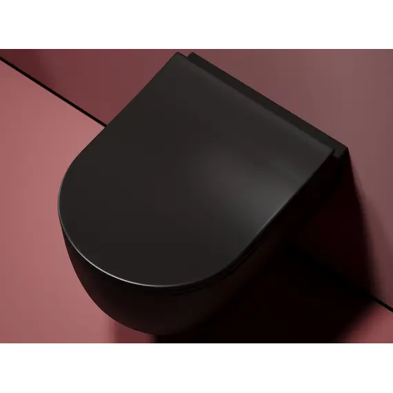 Подвесной унитаз Ceramica Nova  Modena  Rimless (цвет Черный Матовый)