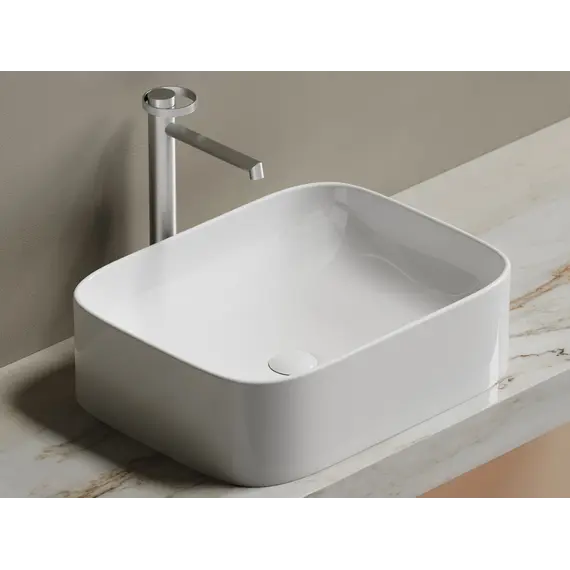 Умывальник чаша Ceramica Nova накладная прямоугольная Element 505*380*150мм