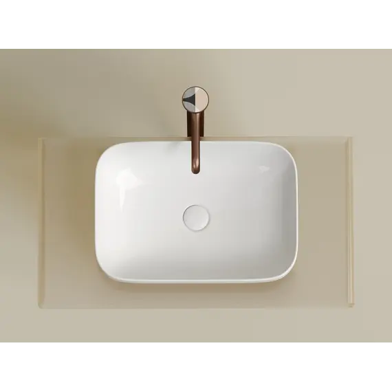 Умывальник чаша Ceramica Nova накладная прямоугольная Element 500*359*145мм