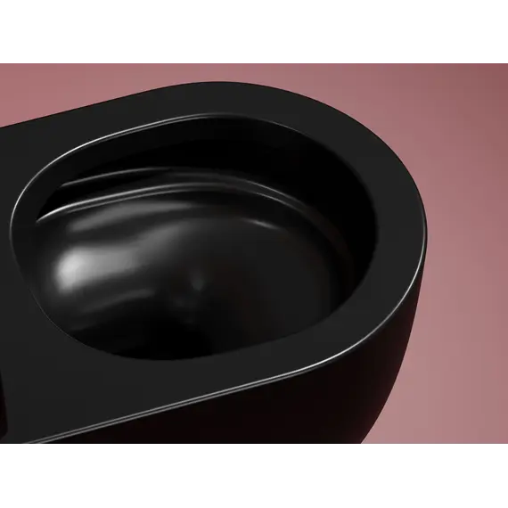 Подвесной унитаз Ceramica Nova  Modena  Rimless (цвет Черный Матовый)