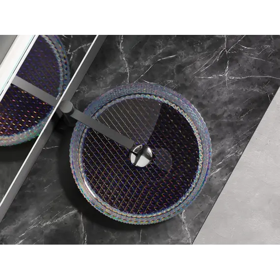 Умывальник чаша Ceramica Nova накладная круглая (цвет неон) Cristal 360*360*112мм