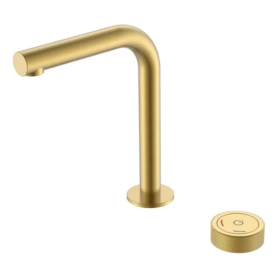 Смеситель автоматический для умывальника BOHEME TECH MATT GOLD 158-MG