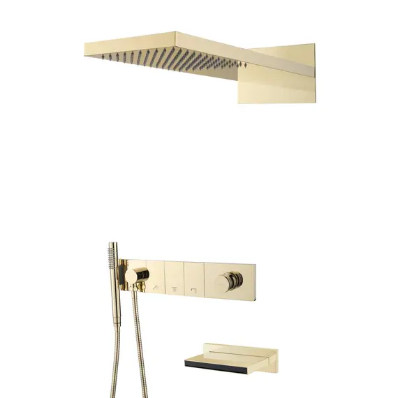Встраиваемая  душевая система  Boheme ZODIAC 132-2-MG матовый золото