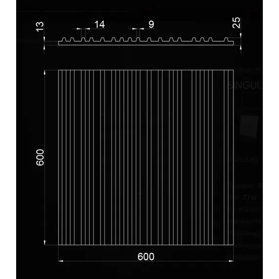 Панель гипсовая 3D ARTPOLE  SINGULAR