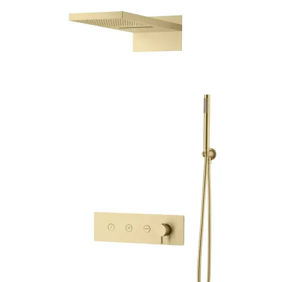Встраиваемая  душевая система Boheme FUSION 130-MG MAT GOLD
