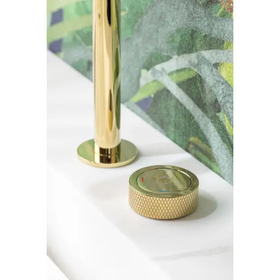 Смеситель автоматический для умывальника BOHEME TECH GOLD 158-G