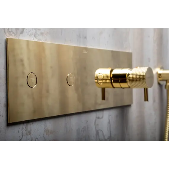 Душевая система скрытого монтажа со смесителем верхним и ручным душем BOHEME FUSION 130-G золото