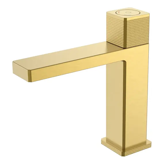 Смеситель автоматический для раковины Boheme QUAD 159-MG матовое золото