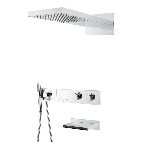 Встраиваемая  душевая система  Boheme ZODIAC 133-2-CR хром