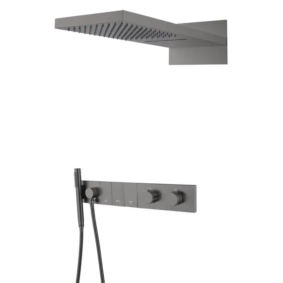 Встраиваемая  душевая система  Boheme ZODIAC 133-GM антрацит