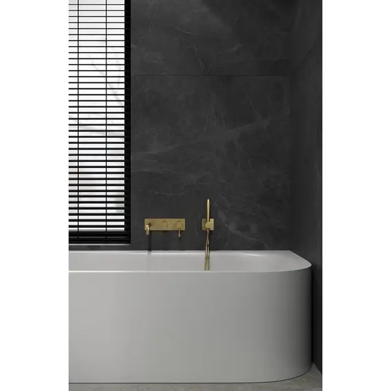 Смеситель ввстраиваемый  с ручным душем и изливом  Boheme UNO 464-3-MG золото матовый